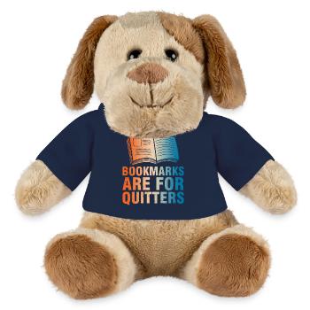 Bookworms beware - Reading without limits - MiniFeet® Dog Helge - french navy - Front