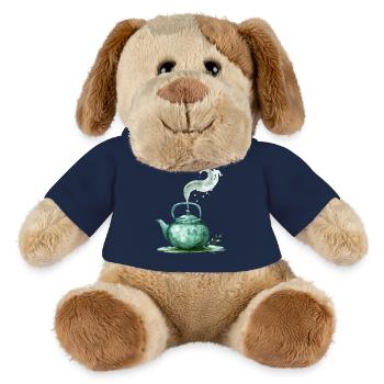 Grüne Teekanne Mit Magischem Dampf - MiniFeet® Hund Helge - French Navy - Vorne