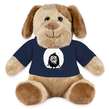 Confus Petit Monstre Mignon Effrayant - Chien en peluche Helge MiniFeet® - bleu marine - Devant