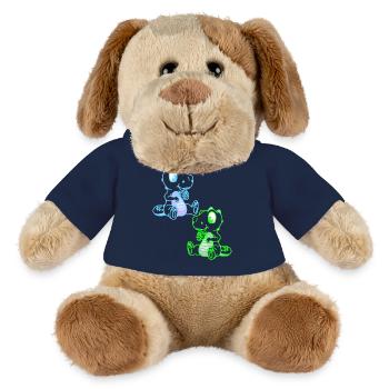 Fantasy Kinder Dinoe Dinosaurier Drachen Retro - MiniFeet® Hund Helge - French Navy - Vorne