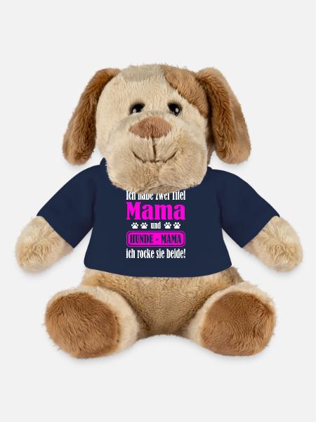 Ich habe zwei Titel Mama und Hundemama und rocke - MiniFeet® Hund Helge - French Navy