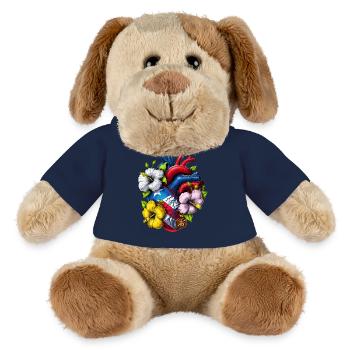 Puerto Rico Boricua Herz - MiniFeet® Hund Helge - French Navy - Vorne