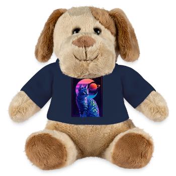 Animal Art Planet Fantasy Artwork: Cat in the - MiniFeet® Dog Helge - french navy - Front