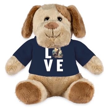 Lynx Luchse Luchs - Chien en peluche Helge MiniFeet® - bleu marine - Devant