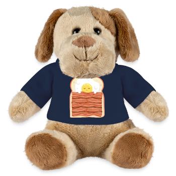 Oeuf dormant au bacon Bacon de porc - Chien en peluche Helge MiniFeet® - bleu marine - Devant
