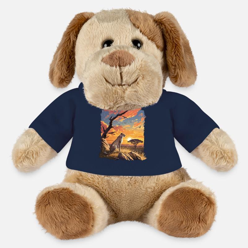 Cheetah Geparde Gepard - MiniFeet® Hund Helge - French Navy