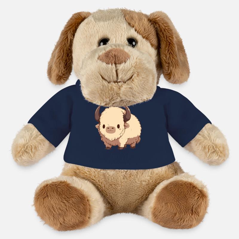 Bisons Bison - Chien en peluche Helge MiniFeet® - bleu marine