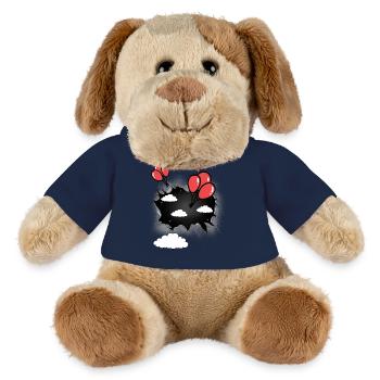 Ballon céleste ballons - Chien en peluche Helge MiniFeet® - bleu marine - Devant