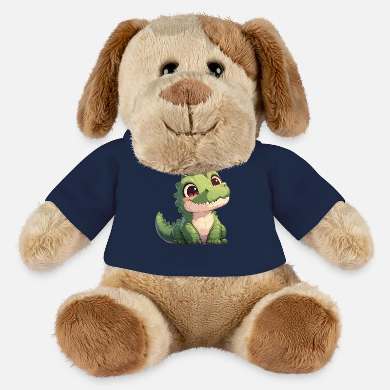 Crocodiles Crocodile - Chien en peluche Helge MiniFeet® - bleu marine