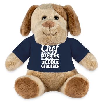 Teamleiter Chef Abschied - MiniFeet® Hund Helge - French Navy - Vorne