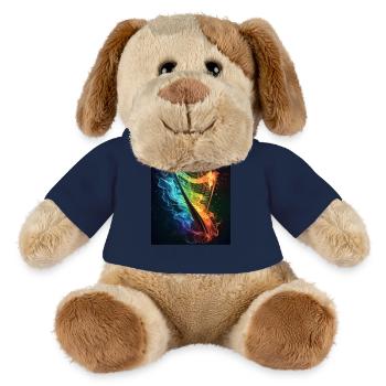 Harpe - Chien en peluche Helge MiniFeet® - bleu marine - Devant