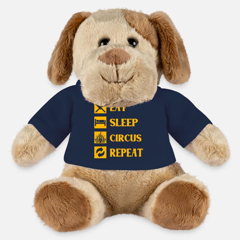 Manger dormir Circus Répéter - Chien en peluche Helge MiniFeet® - bleu marine