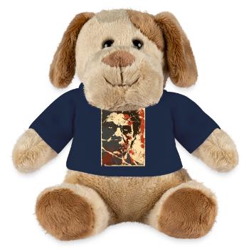 Der gute böse Junge – Grunge-Porträt - MiniFeet® Hund Helge - French Navy - Vorne