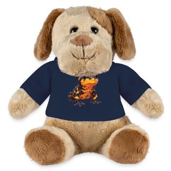 Salamandres Salamandres - Chien en peluche Helge MiniFeet® - bleu marine - Devant