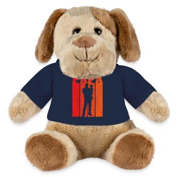 Retro Dad Silhouette – Vintage Style Father's Day - MiniFeet® Dog Helge - french navy - Front