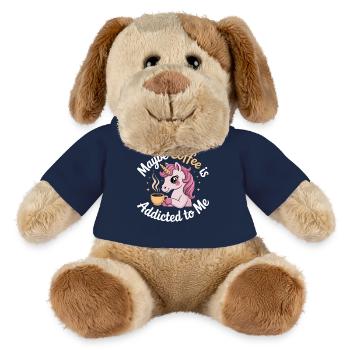 Vielleicht ist Kaffee süchtig nach mir Einhorn Lustig - MiniFeet® Hund Helge - French Navy - Vorne