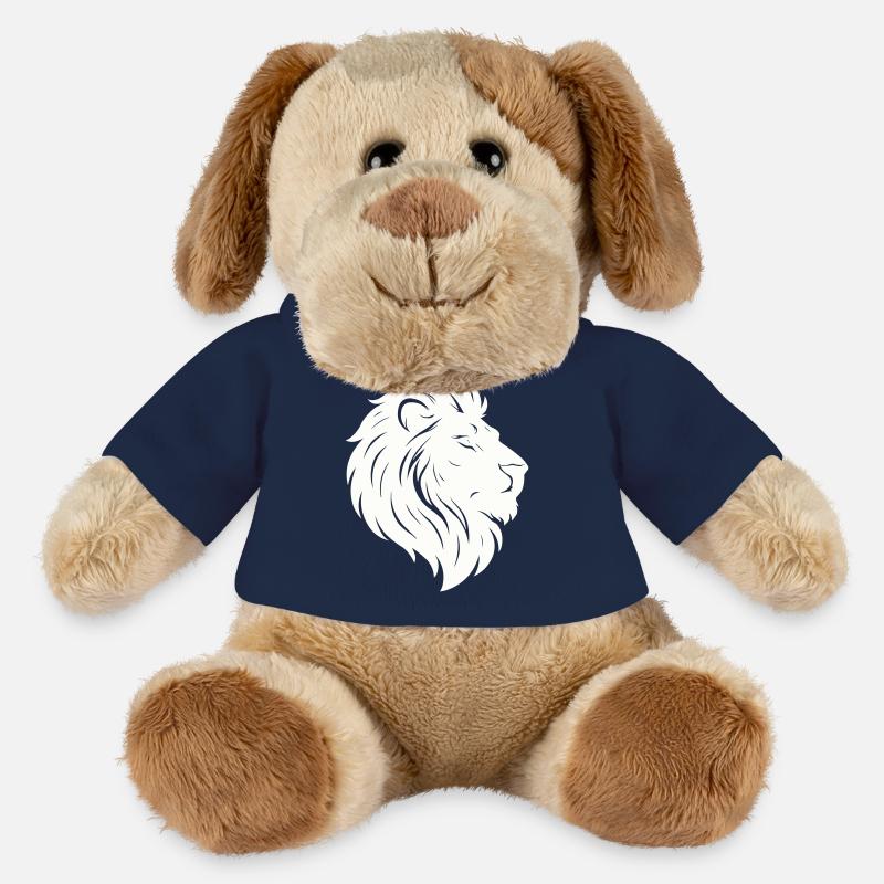 Lion Tête de Lion - Chien en peluche Helge MiniFeet® - bleu marine