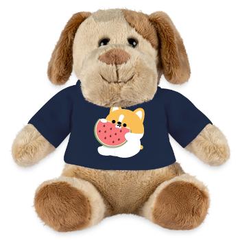 Corgi Chiot Pastèque - Chien en peluche Helge MiniFeet® - bleu marine - Devant