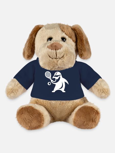 Minimalistischer Pinguin Tennis Silhouette - MiniFeet® Hund Helge - French Navy
