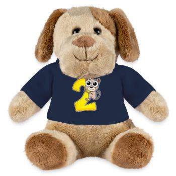 2 Jahre - Tarsier - Koboldmaki - 2. Geburtstag - MiniFeet® Hund Helge - French Navy - Vorne