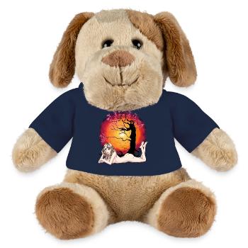 Waldbewohner Elfe Troll Fabelwesen Fantasy Mädchen - MiniFeet® Hund Helge - French Navy - Vorne