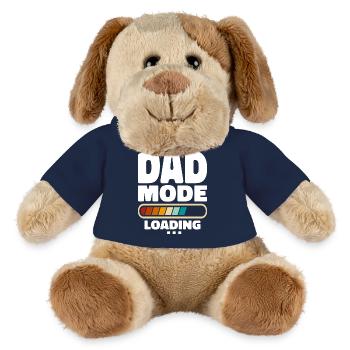 Funny Dad Mode Chargement Citation Meilleur Papa Jamais - Chien en peluche Helge MiniFeet® - bleu marine - Devant