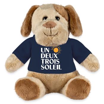 Un, deux, trois, soleil - Chien en peluche Helge MiniFeet® - bleu marine - Devant