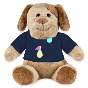 Sehnsucht Mondschein Geschenk - MiniFeet® Hund Helge - French Navy - Vorne