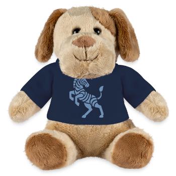Zebra Silhouette Kunststück Minimal Design - MiniFeet® Hund Helge - French Navy - Vorne