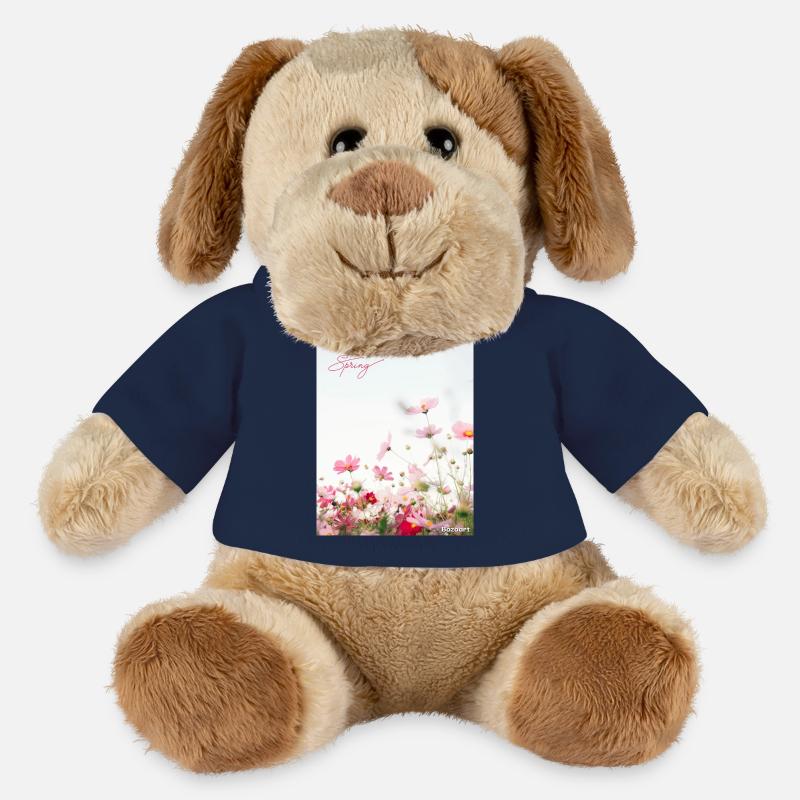 Spring flowers - MiniFeet® Dog Helge - french navy