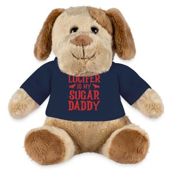 Lucifer Is My Sugar Daddy Spooky Halloween - MiniFeet® Dog Helge - french navy - Front