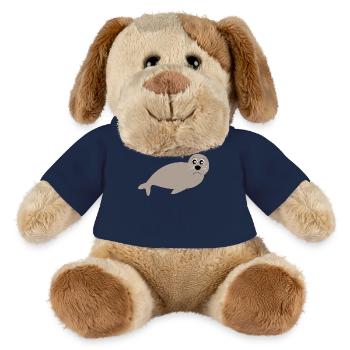 Seehund Seehunde Robbe Robben Tiere - MiniFeet® Hund Helge - French Navy - Vorne