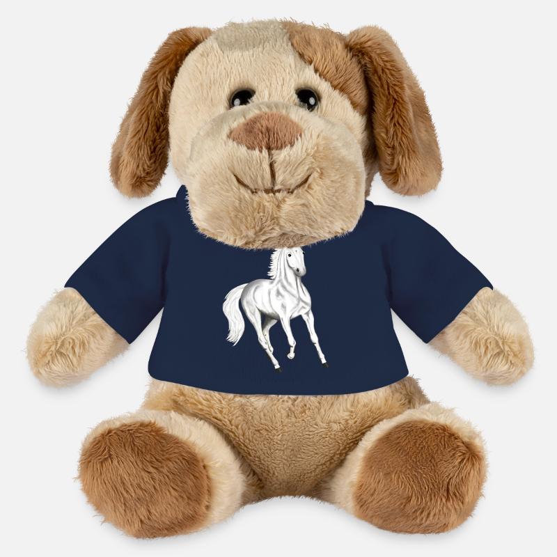 Langarmshirt mit Pferdemotiv Geronimo - MiniFeet® Hund Helge - French Navy