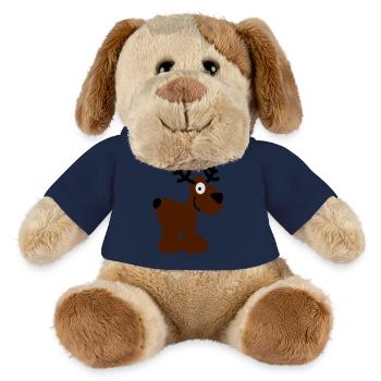 Elch Karibu Rentier Reh schnee Hirsch Weihnachten - MiniFeet® Hund Helge - French Navy - Vorne