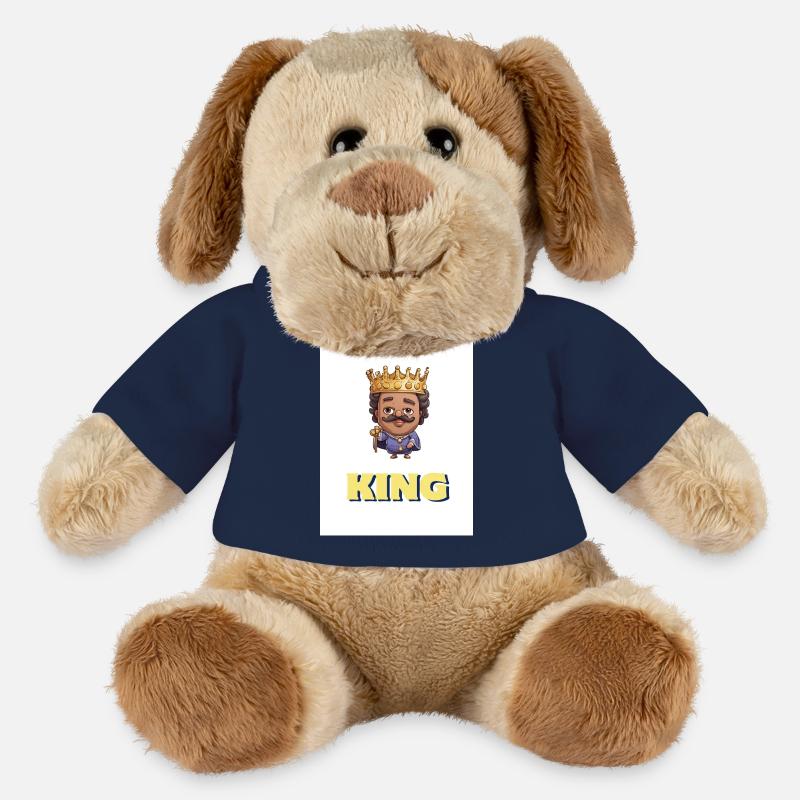 Mon design - Chien en peluche Helge MiniFeet® - bleu marine