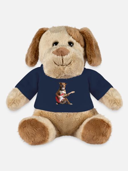 chien guitare - Chien en peluche Helge MiniFeet® - bleu marine