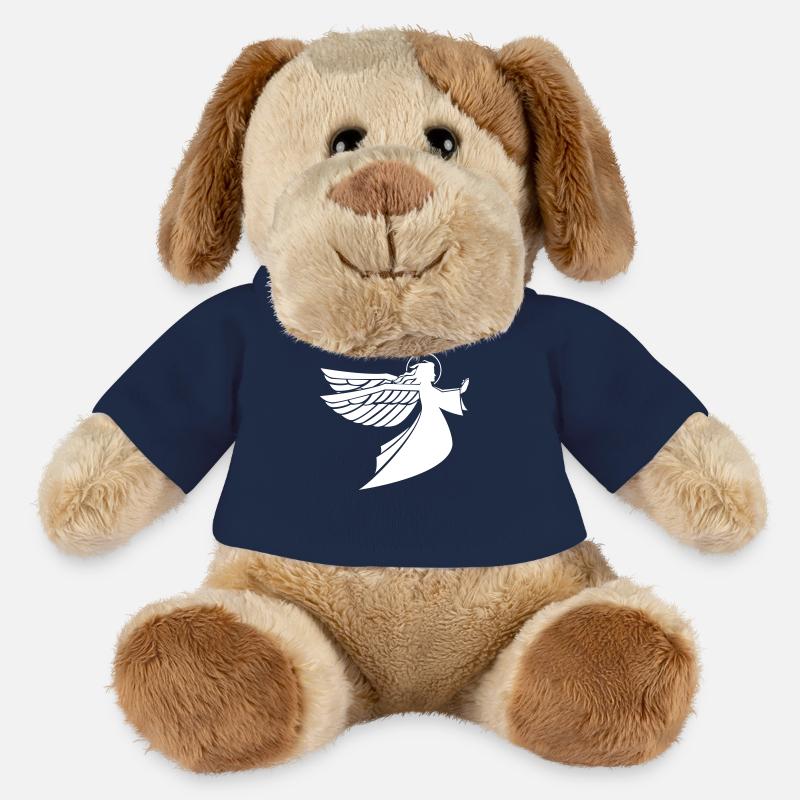 Ange blanc - Chien en peluche Helge MiniFeet® - bleu marine