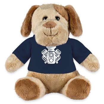Réglage du symbole du véhicule moteur - Chien en peluche Helge MiniFeet® - bleu marine - Devant