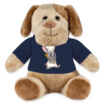 Hase Koch Köche Köchin Koch Gastgeber Kaninchen - MiniFeet® Hund Helge - French Navy - Vorne