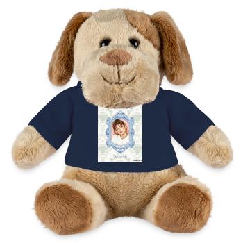 Picture frame light blue - MiniFeet® Dog Helge - french navy - Front