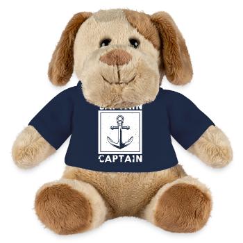 Captain Schiffanker Anker Nordsee Spruch Geschenk - MiniFeet® Hund Helge - French Navy - Vorne