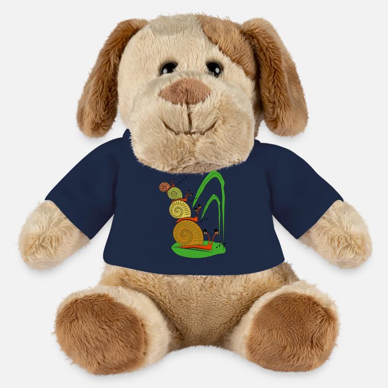 escargot - Chien en peluche Helge MiniFeet® - bleu marine