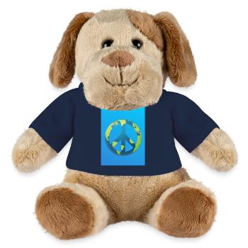 Peace Zeichen-Frieden- Save the World - MiniFeet® Hund Helge - French Navy - Vorne