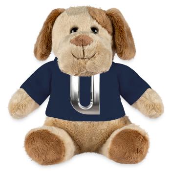 Chrome ,, U " Metallic - MiniFeet® Dog Helge - french navy - Front