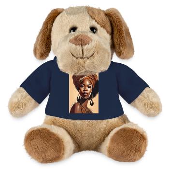 Black beautiful woman Africa - MiniFeet® Dog Helge - french navy - Front