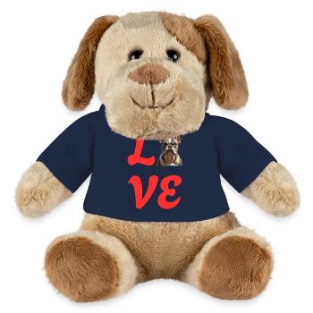 I Love French Bulldog , Dog Lover, Gift Dog Lover - MiniFeet® Dog Helge - french navy - Front