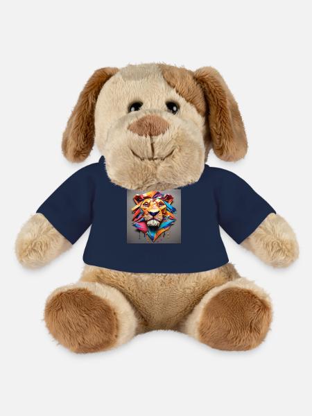 Bespritzter Papierlöwe - MiniFeet® Hund Helge - French Navy