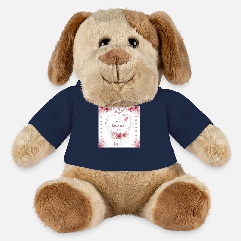 La Saint-Valentin - Chien en peluche Helge MiniFeet® - bleu marine