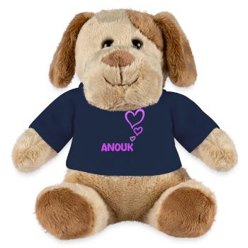 Geschenk für Anouk - MiniFeet® Hund Helge - French Navy - Vorne
