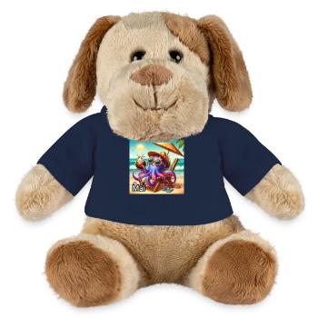 MAI - Chien en peluche Helge MiniFeet® - bleu marine - Devant